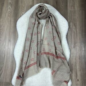 Inouitoosh star wool silk scarf